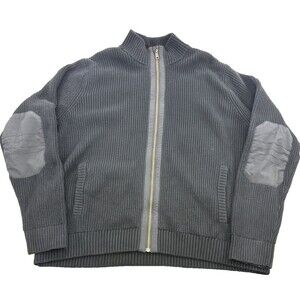 Duluth Trading Brigadier Full Zip Mock Neck Sweater Jacket 57713 Pocket Mens 2XL